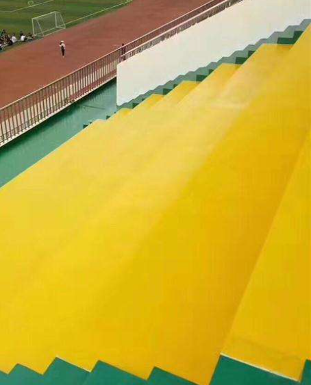 土默特右球场台阶翻新修补改造
